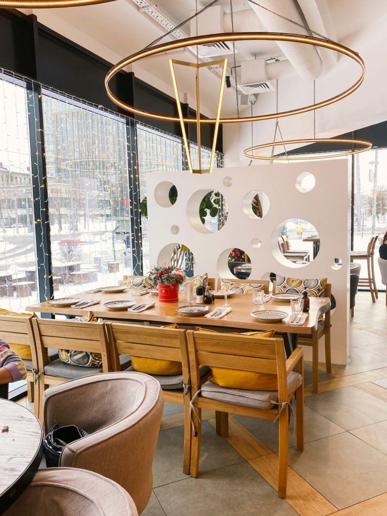 modern café interior