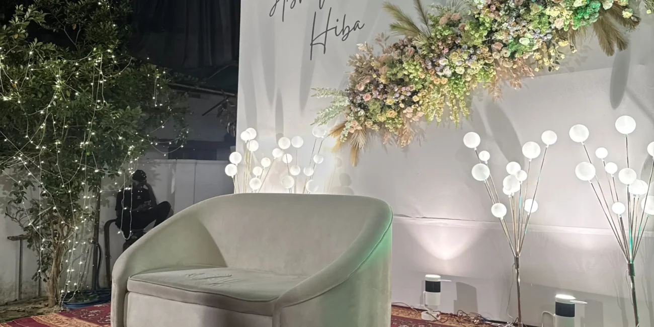 Wedding reception stage
